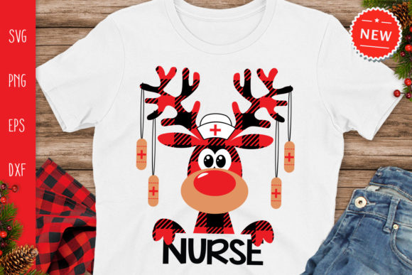 A Buffalo Plaid Moose Design for Holiday Crafting