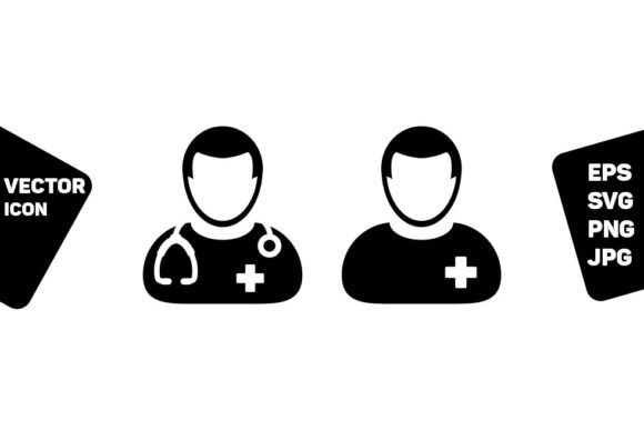 A Doctor Icon for Embroidered Gifts & Professional Projects