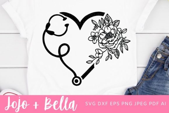 A Floral Stethoscope Embroidery Design for Real Projects