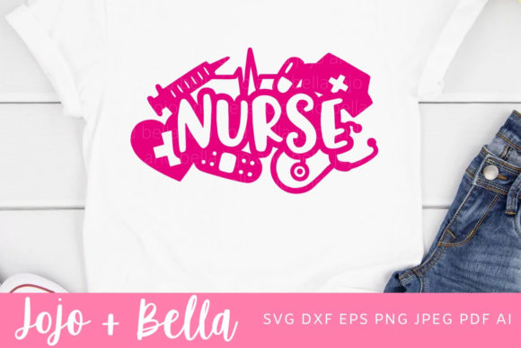 A Nurse SVG Design with Heart and Professional Appeal