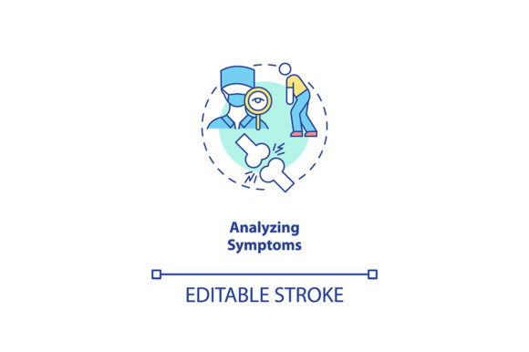 A Professional's Take on the Analyzing Symptoms Concept Icon