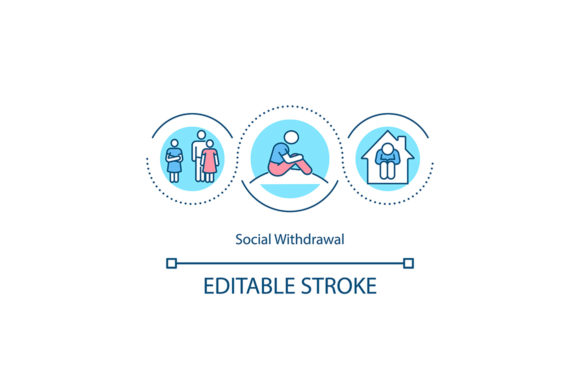 Evaluating the Social Withdrawal Concept Icon for Embroidery Projects