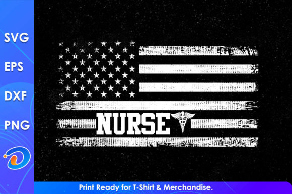 Evaluating USA Flag Nurse Design for Embroidery Projects